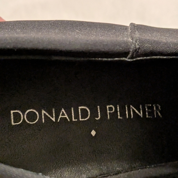 Donald J. Pliner Leather And Nylon Booties 8.5 Black - Picture 10 of 11